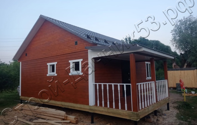 1 Брусовой дом ОД-38, 7х8м, 60М², Московской области, городской округ Домодедово, село Колычёво (5)